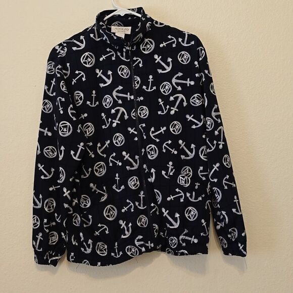 ADOLFO SPORT RETRO NAUTICAL JACKET M - Picture 1 of 7